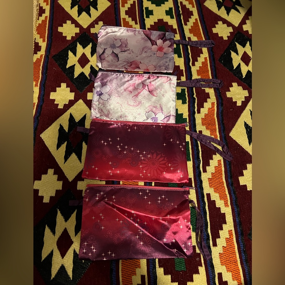 Four (4) Hand Held Purse / Toiletry / Pads/Tampon Bags